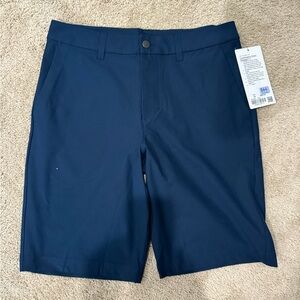 Lululemon Athletica Dark Blue Flat Front Shorts